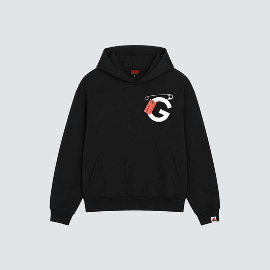 SAFETY PIN HOODIE